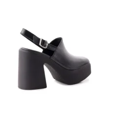 Women L'INTERVALLE Sabazia Black Leather
