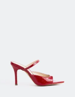 Women L'INTERVALLE Scilla Red Naplack
