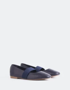 Women L'INTERVALLE Seraphina Navy Leather