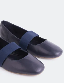 Women L'INTERVALLE Seraphina Navy Leather