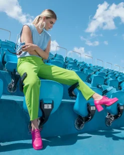 Women L'INTERVALLE Sevres Fuschia Leather