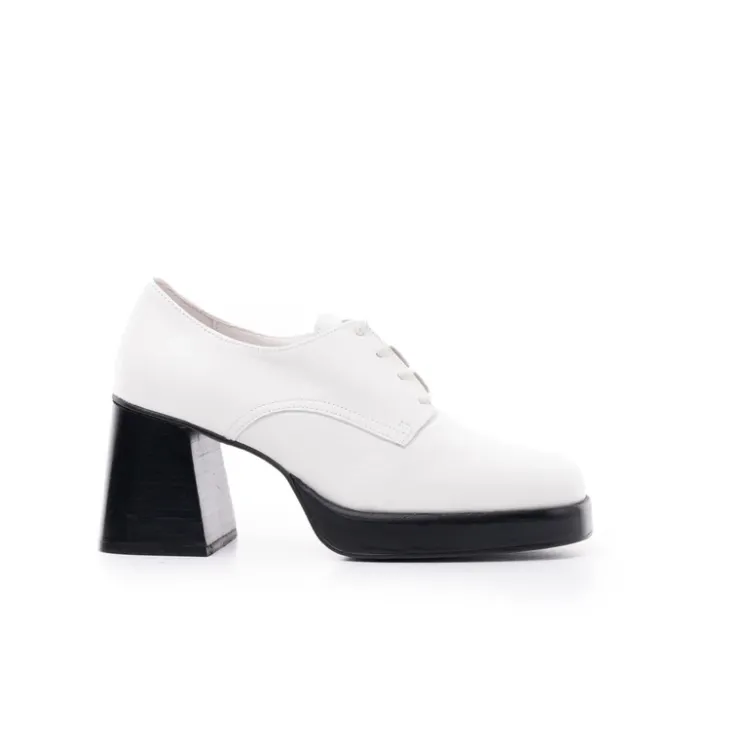 Women L'INTERVALLE Sevres White Leather