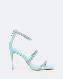 Women L'INTERVALLE Shamari, Turquoise Leather/Cuir Turq.