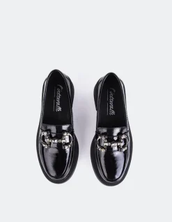 Women L'INTERVALLE Sheldawn Black Patent