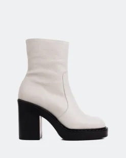Women L'INTERVALLE Shivers Off White Leather