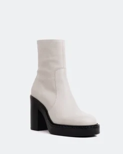 Women L'INTERVALLE Shivers Off White Leather