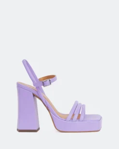 Women L'INTERVALLE Shock Purple Leather