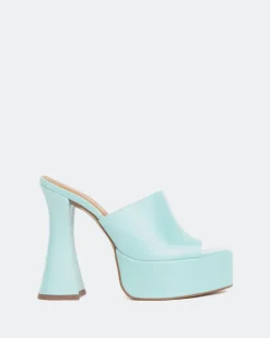 Women L'INTERVALLE Shore Blue Leather/Cuir Bleu