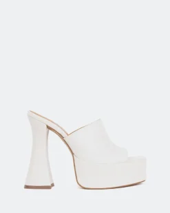 Women L'INTERVALLE Shore Off White Leather/Cuir Blanc Cassé