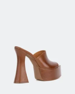 Women L'INTERVALLE Shore Tan Leather/Cuir Ocre