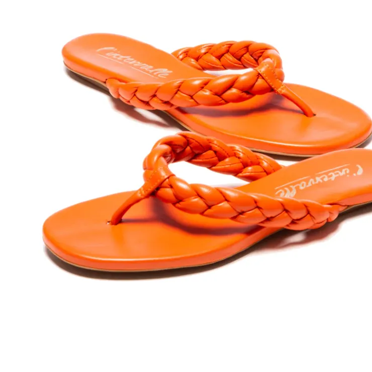 Women L'INTERVALLE Sirocco Orange Leather