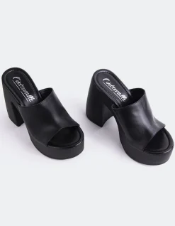 Women L'INTERVALLE Smyrni Black Leather