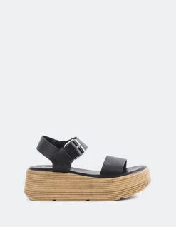 Women L'INTERVALLE Snapper Black Leather