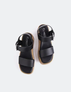 Women L'INTERVALLE Snapper Black Leather