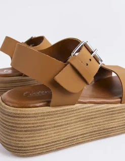 Women L'INTERVALLE Snapper Tan Leather