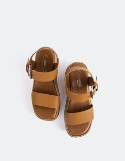Women L'INTERVALLE Snapper Tan Leather