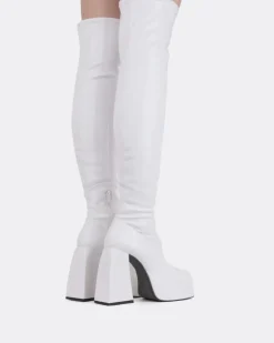Women L'INTERVALLE Sonny White Patent Stretch