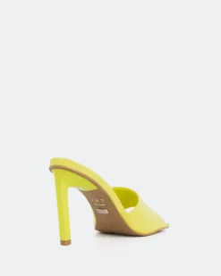Women L'INTERVALLE Sosua, Yellow Leather/Cuir Jaune