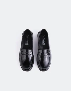 Women L'INTERVALLE Sperry Black Patent