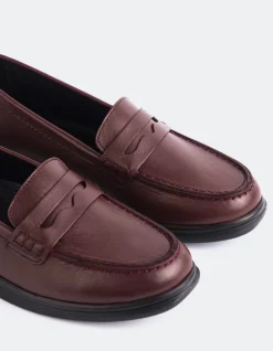 Women L'INTERVALLE Sperry Burgundy Leather