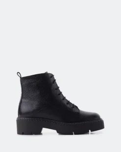 Women L'INTERVALLE Springfield, Black Leather