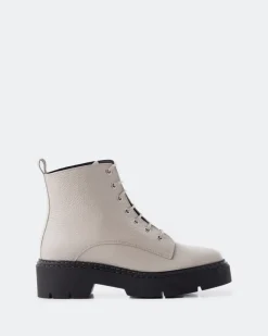 Women L'INTERVALLE Springfield, Off White Leather