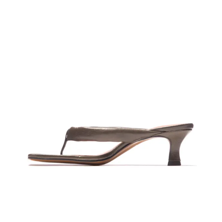 Women L'INTERVALLE Spritz Khaki Leather