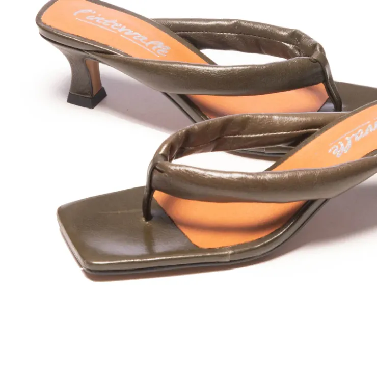 Women L'INTERVALLE Spritz Khaki Leather