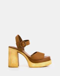 Women L'INTERVALLE Starburst Tan Leather