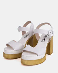 Women L'INTERVALLE Starburst White Leather