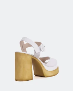 Women L'INTERVALLE Starburst White Leather