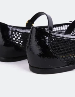 Women L'INTERVALLE Starflower Black Leather