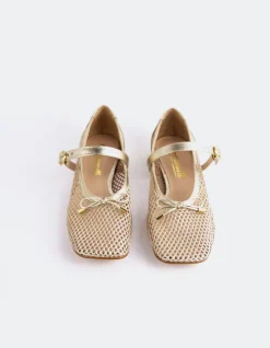 Women L'INTERVALLE Starflower Gold Leather