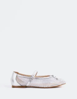 Women L'INTERVALLE Starflower Silver Leather