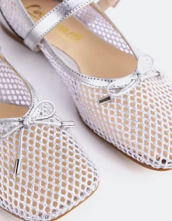 Women L'INTERVALLE Starflower Silver Leather