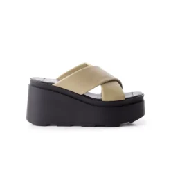 Women L'INTERVALLE Sunshine Light Khaki Leather
