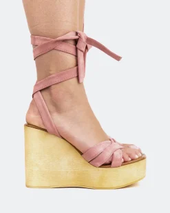 Women L'INTERVALLE Sybille Pink Suede