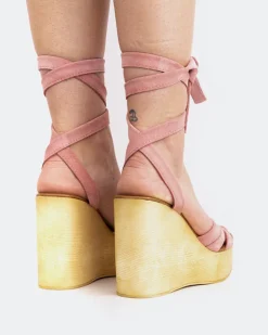 Women L'INTERVALLE Sybille Pink Suede