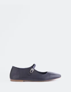 Women L'INTERVALLE Sylph Navy Leather