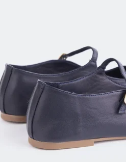 Women L'INTERVALLE Sylph Navy Leather