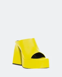 Women L'INTERVALLE Taboo Lime Leather