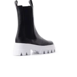 Women L'INTERVALLE Tacoma Black Leather/White Sole