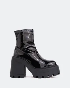 Women L'INTERVALLE Tana Black Shiny Leather