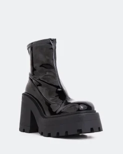 Women L'INTERVALLE Tana Black Shiny Leather