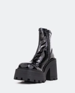 Women L'INTERVALLE Tana Black Shiny Leather