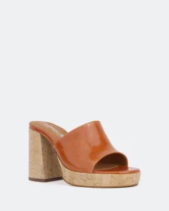 Women L'INTERVALLE Tarot Orange Leather/Cuir Orange