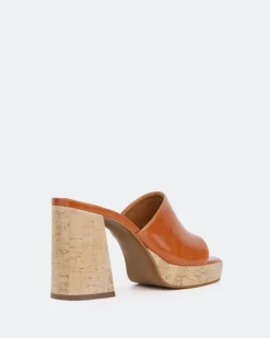 Women L'INTERVALLE Tarot Orange Leather/Cuir Orange