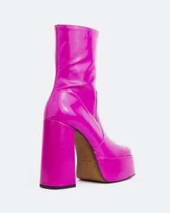 Women L'INTERVALLE Tate Fuchsia Leather