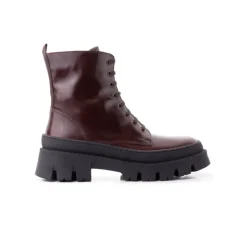 Women L'INTERVALLE Terni Dark Brown Leather