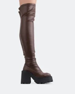 Women L'INTERVALLE Tialo Brown Stretch